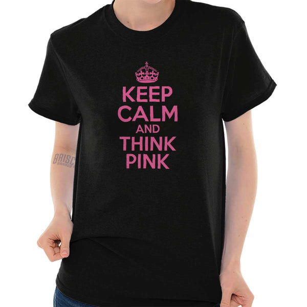 Keep Calm And Think Pink Heavy Cotton Tee | – Christian Strong