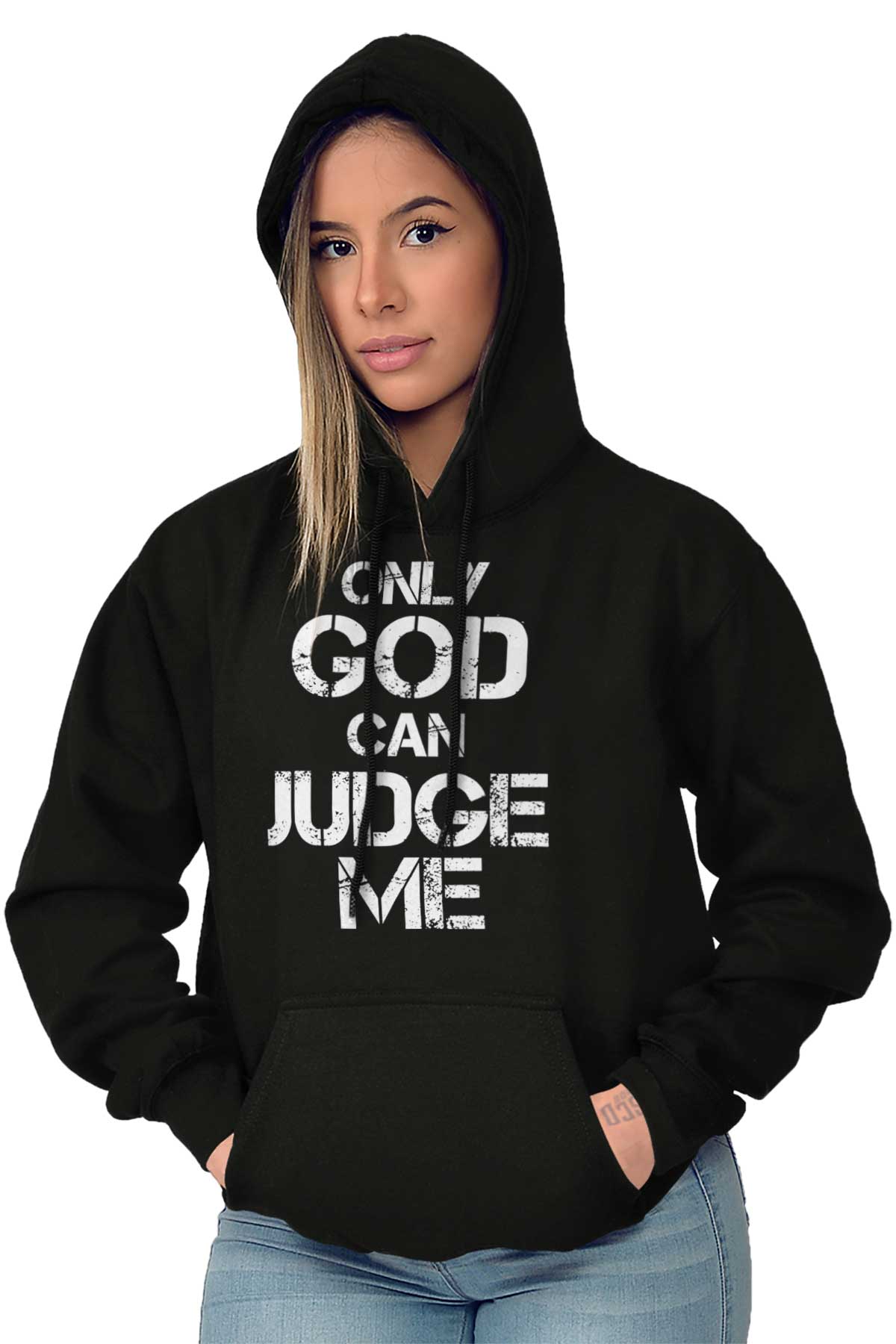 Only god can outlet judge me sweater