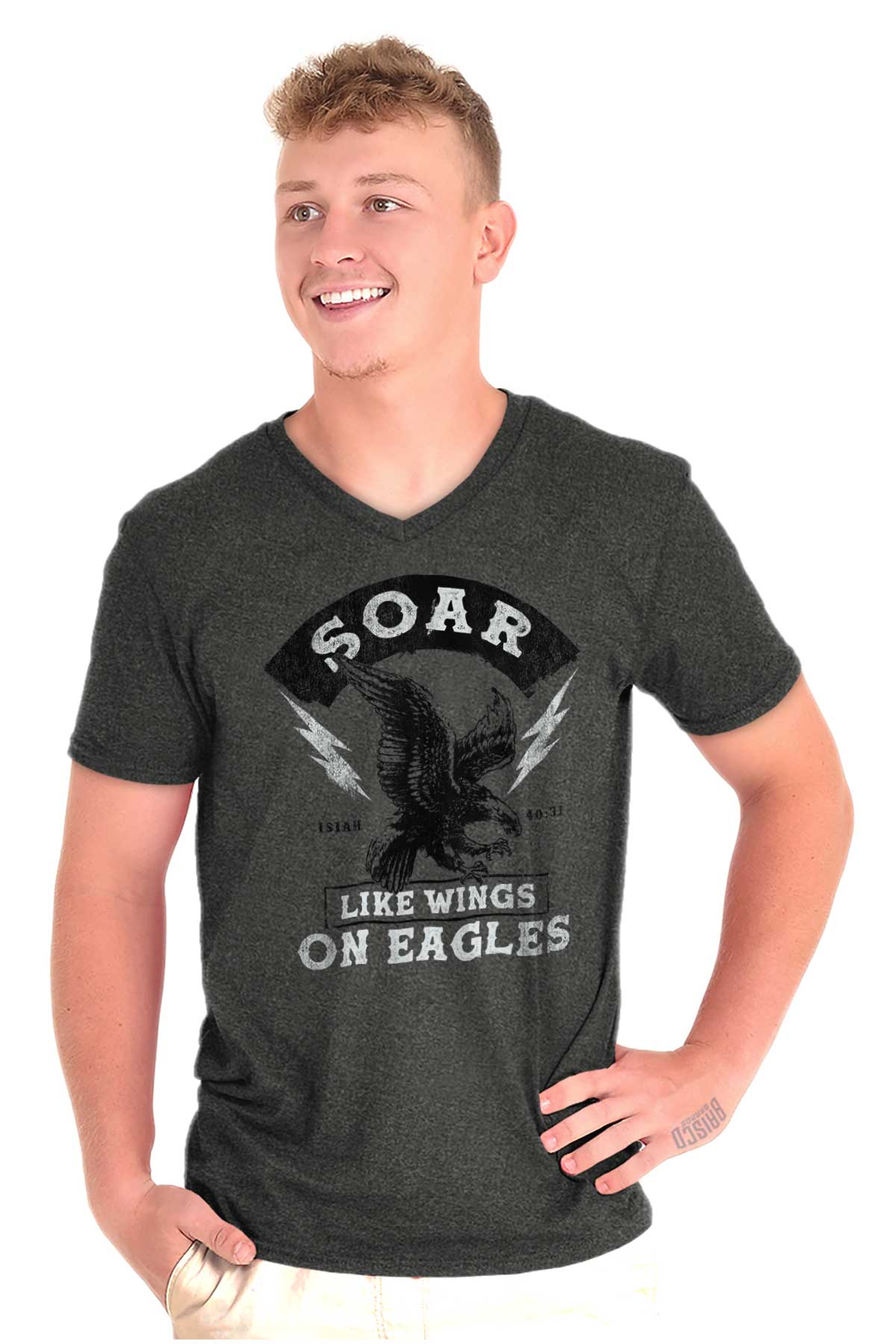 Soar Like Eagles V-Neck Tee