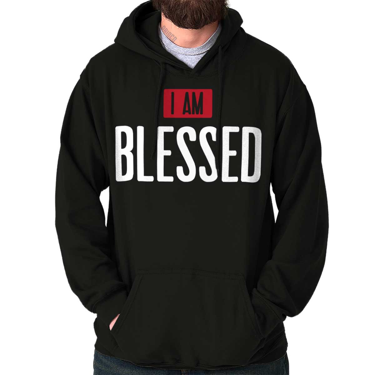 I Am Blessed Pullover Hooded Sweatshirt | – Christian Strong