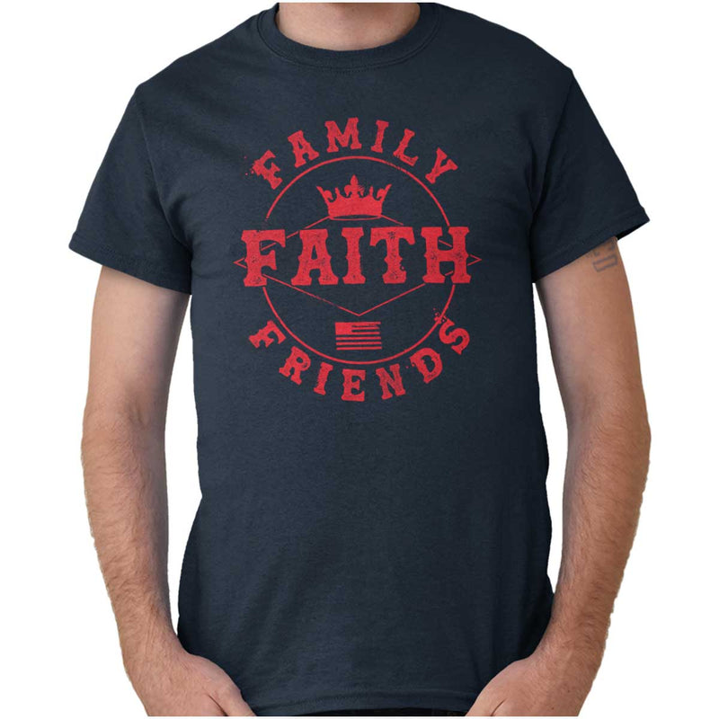 Faith Family Friends Heavy Cotton Tee |Christian Strong