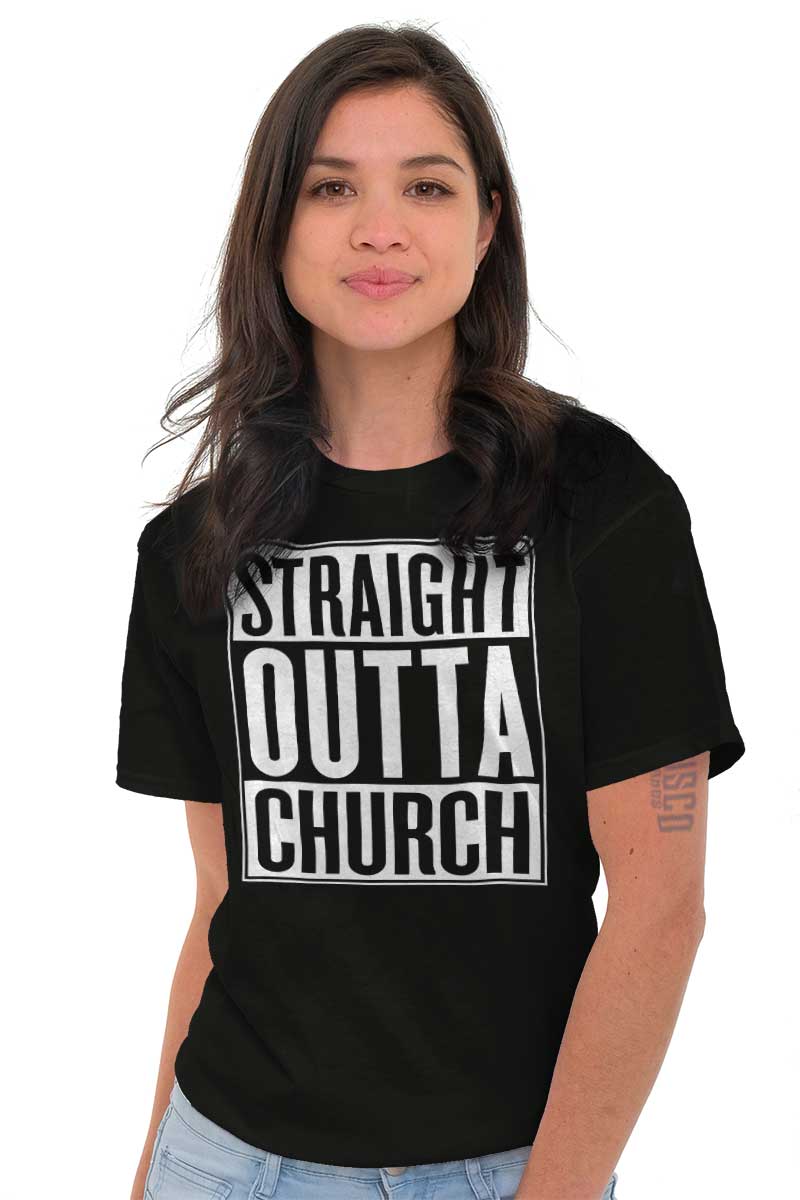 Straight Outta Church Christian T Shirts Straight Outta Church Christian T Shirts