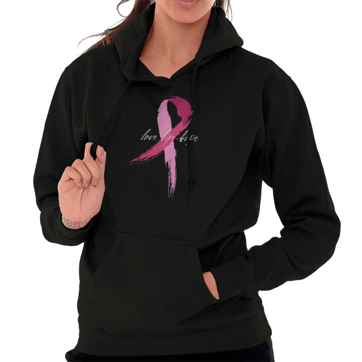 Breast Cancer Awareness Pullover Hooded Sweatshirt | – Christian Strong