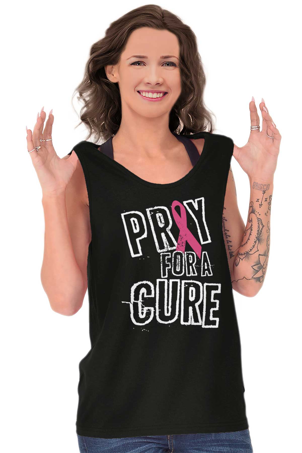 Breast Cancer Awareness Tank Top Ultra Cotton | – Christian Strong