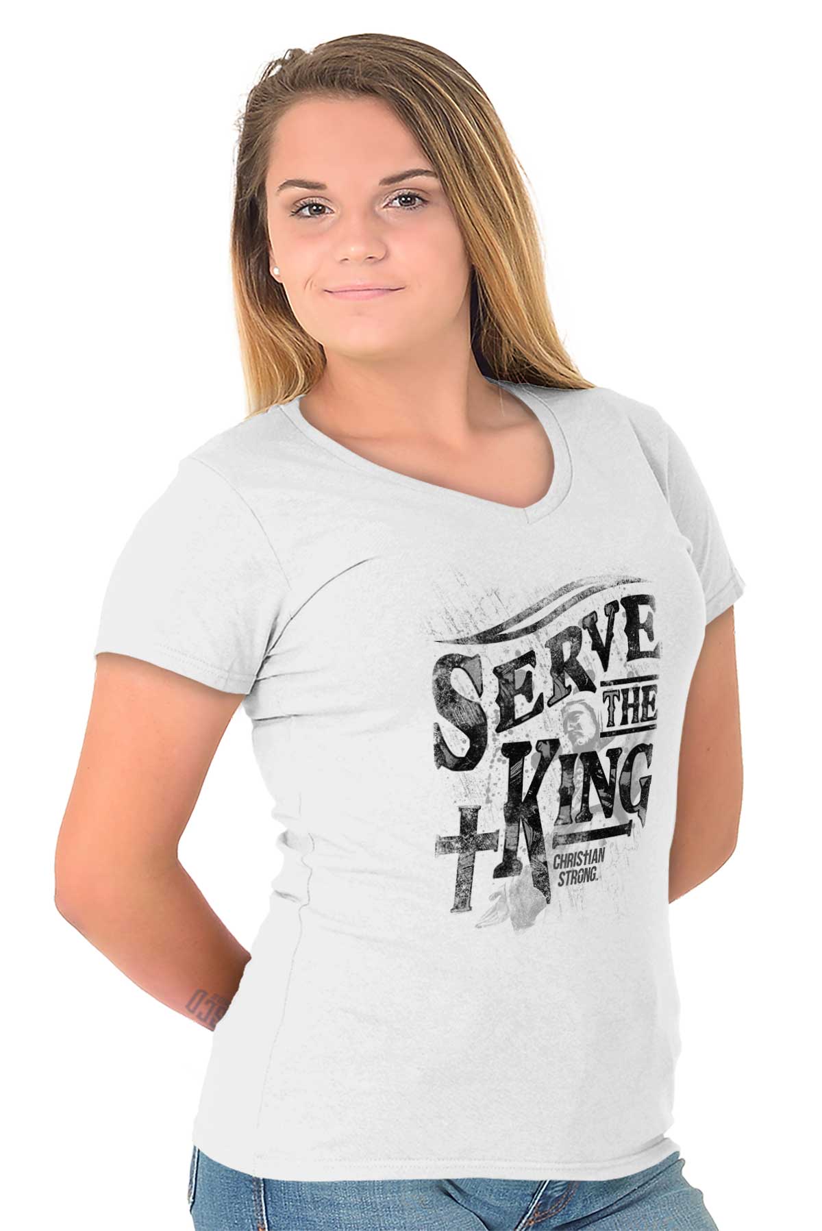 Christian Women T Shirt The King Is Born Christian Women T Shirt The King Is Born