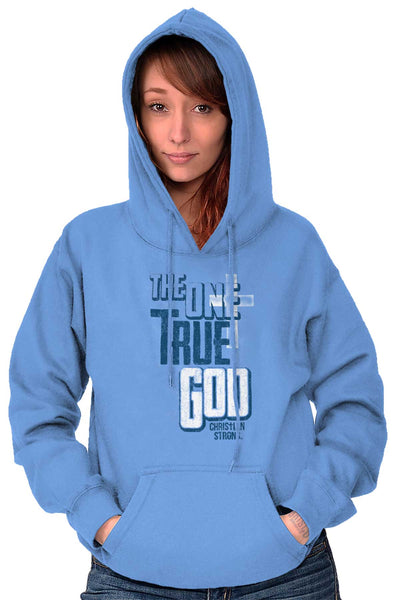 One True God Pullover Hooded Sweatshirt | – Christian Strong
