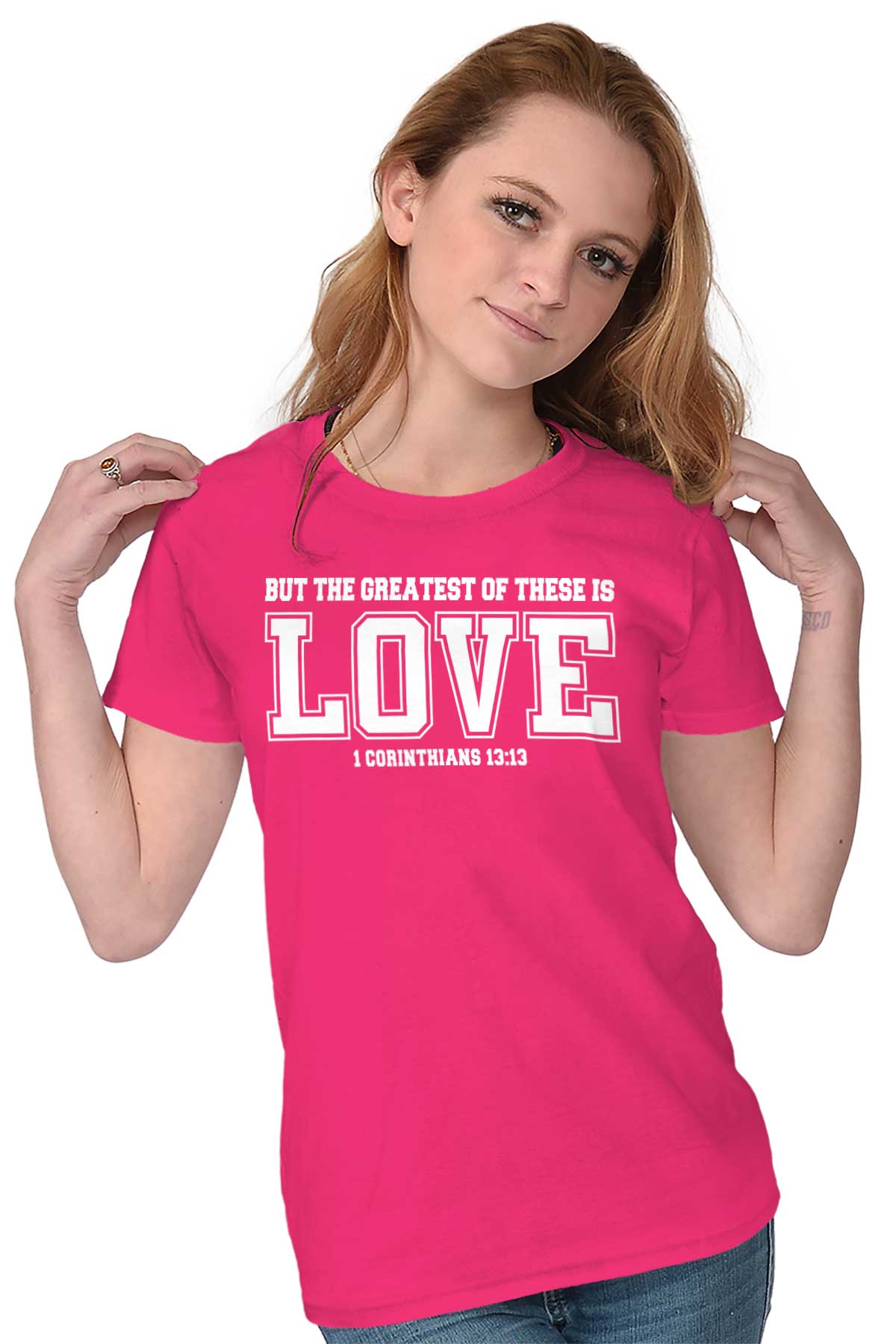 Christian Women T Shirt The Greatest Is Love Tee Christian Women T Shirt The Greatest Is Love Tee