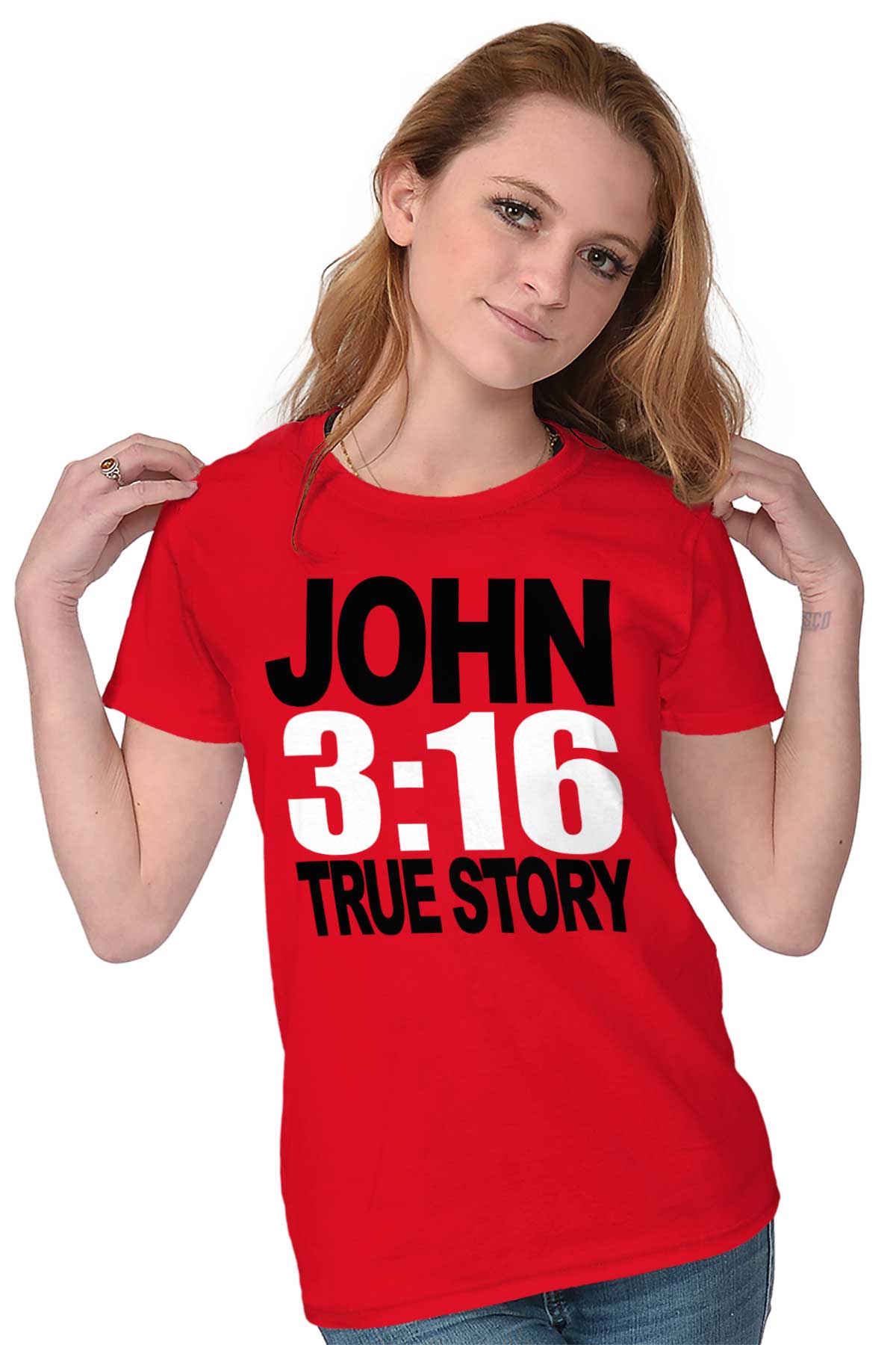 John 3:16 Women's Football Jersey