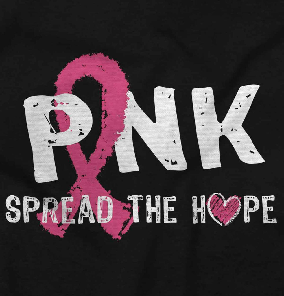 Pink Breast Cancer Awareness Spread The Hope Women T-Shirt White XXL