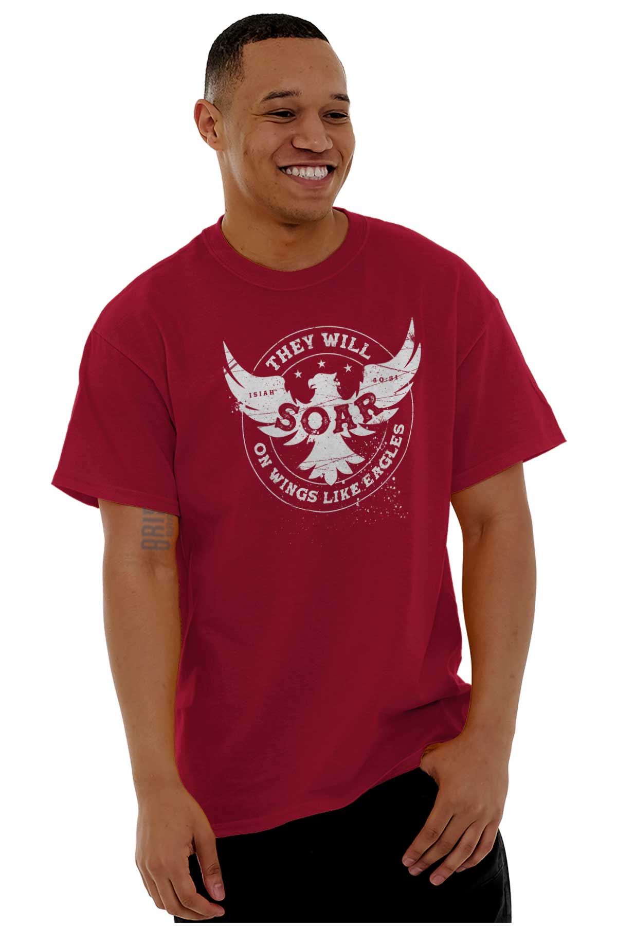 MOUNT UP WITH WINGS IS EAGLES T-Shirts Christian shirts Religious