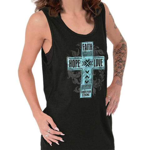 トップス Praying GOD'S FAVORITE Heart Tank Top Praying GOD'S FAVORITE Heart Tank Top