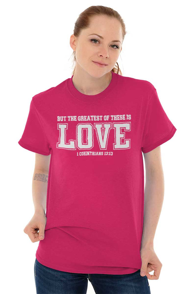 Greatest is Love Heavy Cotton Tee | – Christian Strong