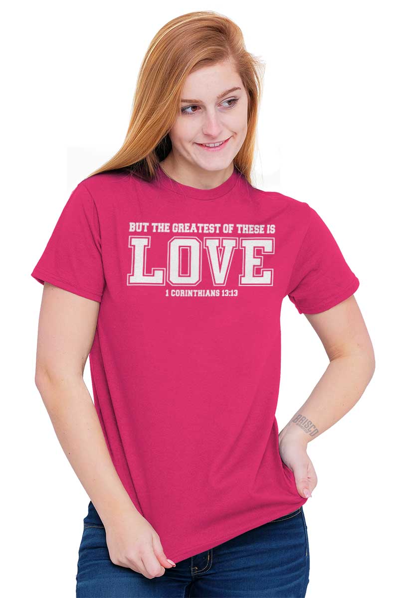 Greatest is Love Heavy Cotton Tee | – Christian Strong