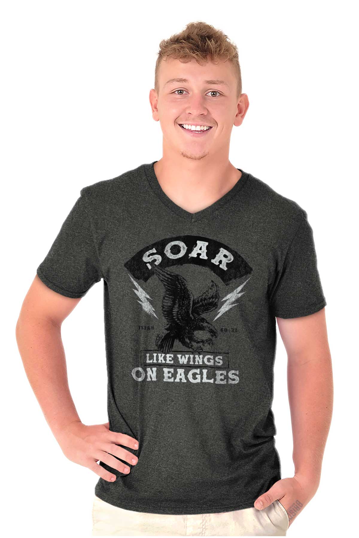 Soar Like Eagles V-Neck Tee