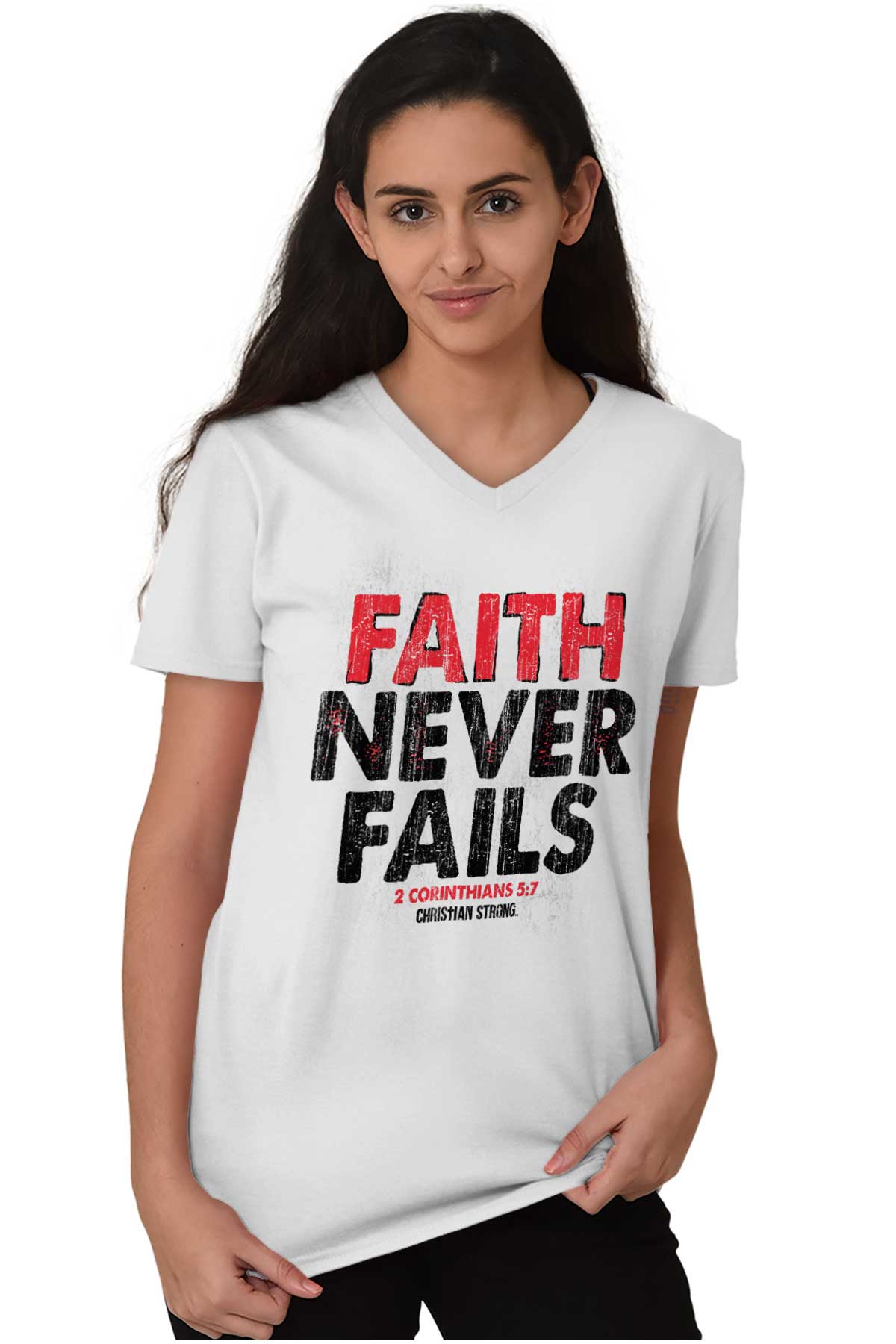 Love Never Fails Faith Women T shirt