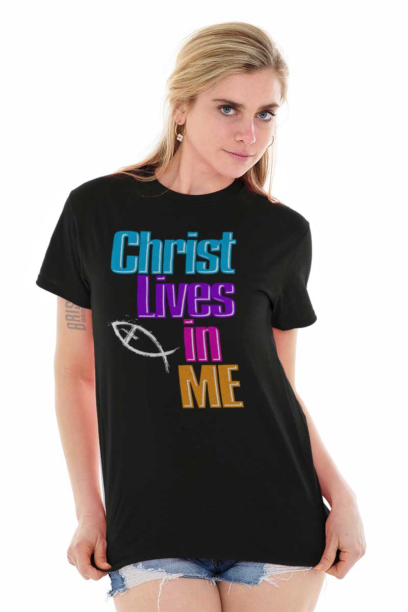 Christ Lives in me  Women T shirt