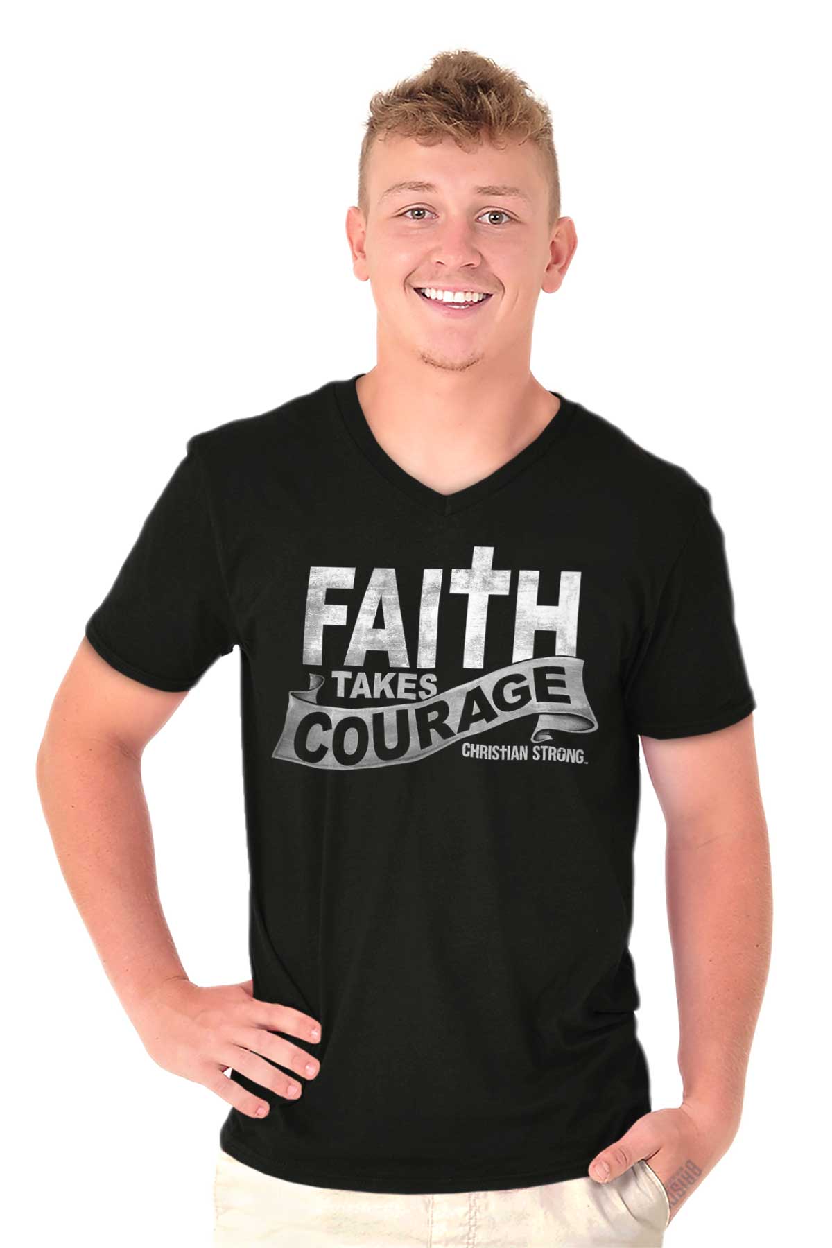 Asked God Strength Courage Sent Filipino Wife Tees' Men's T-Shirt