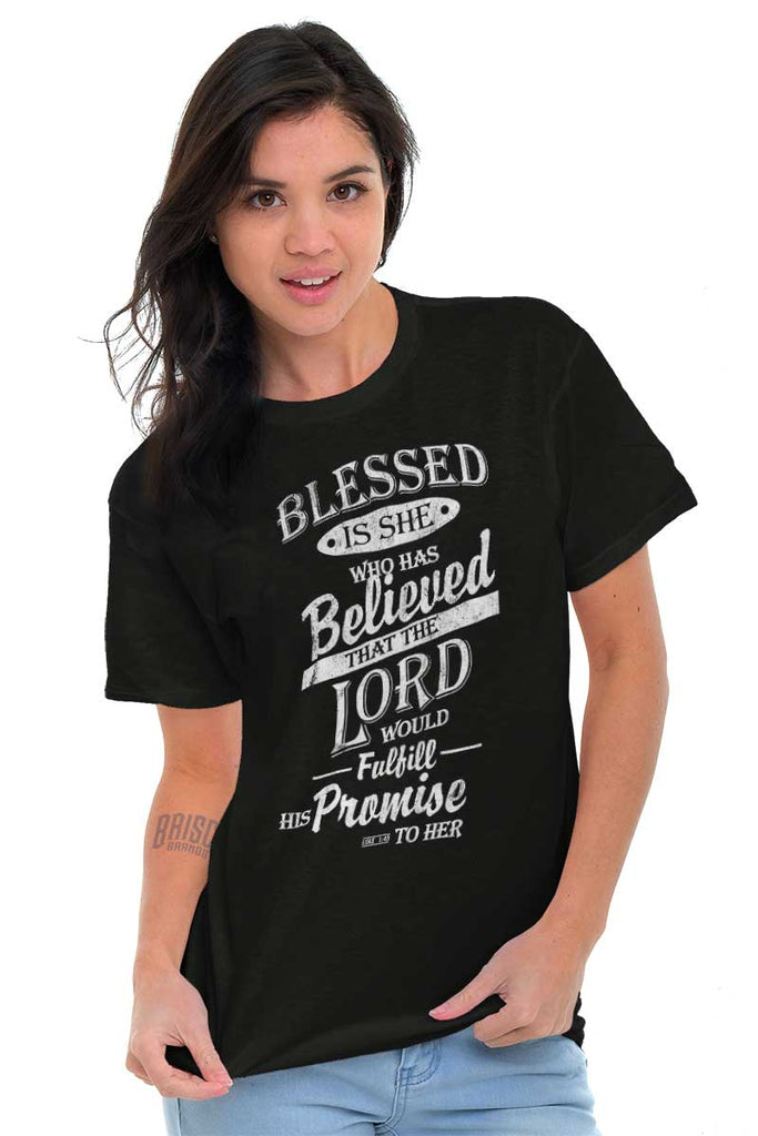 Blessed is She Heavy Cotton Tee | – Christian Strong