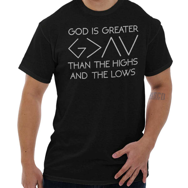 God Is Greater Heavy Cotton Tee | – Christian Strong