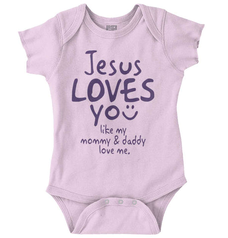 Mommy And Daddy's Answered Prayer Christian Faith Baby Bodysuit Mommy And Daddy's Answered Prayer Christian Faith Baby Bodysuit