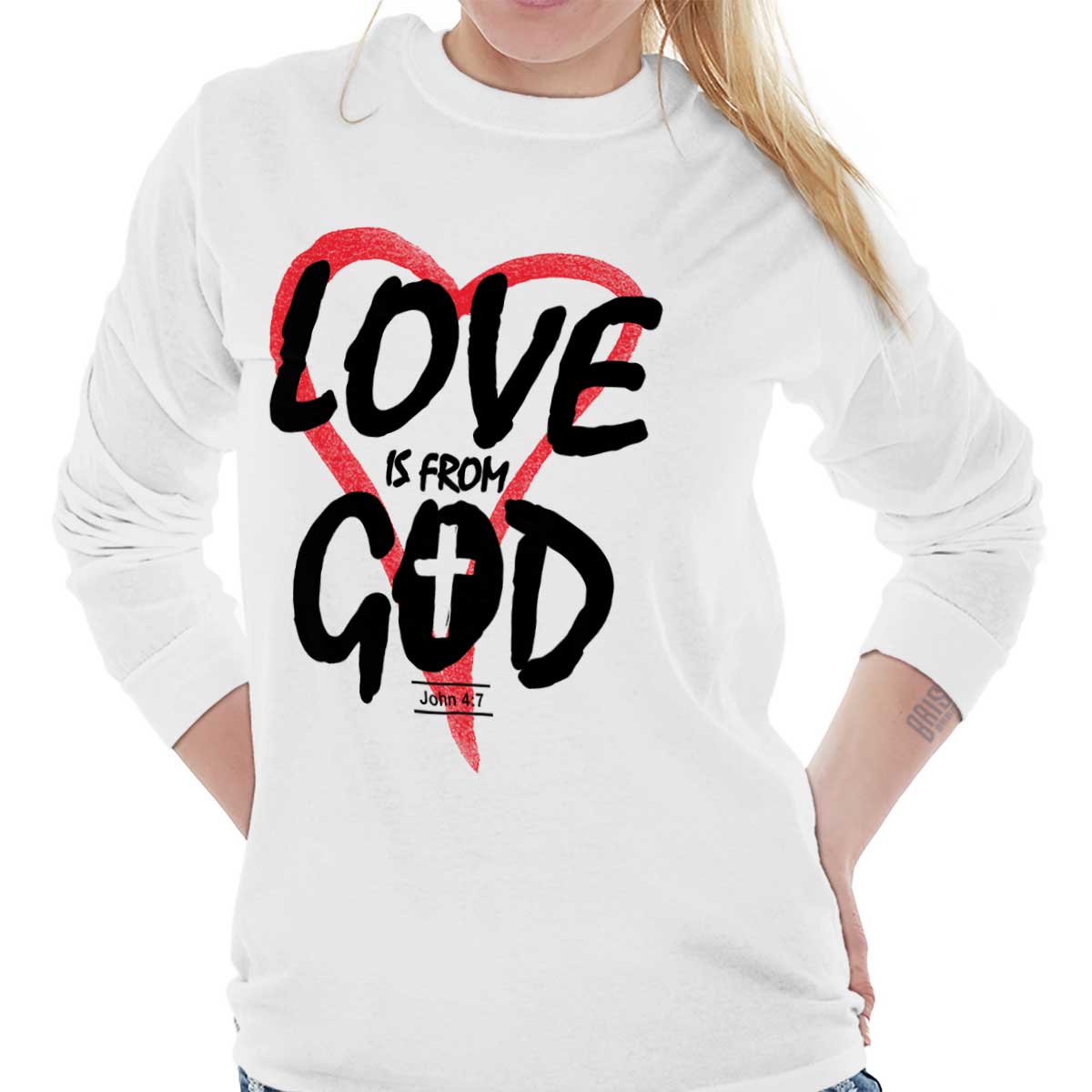 Love is From God Long Sleeve Tee | – Christian Strong
