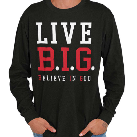 Believe in God Long Sleeve Tee | – Christian Strong