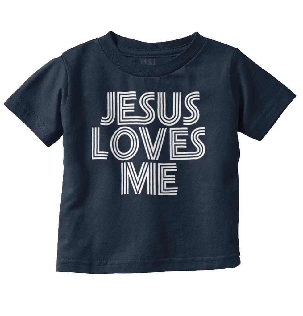 Christ Loves Me Fine Jersey Tee | – Christian Strong